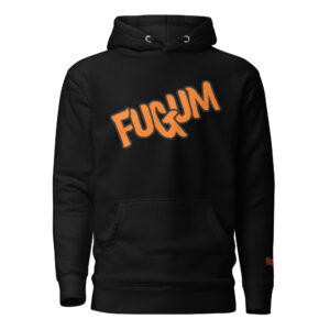 Orange FUGUM Logo Unisex Hoodie