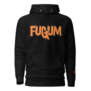 Orange FUGUM Logo Unisex Hoodie