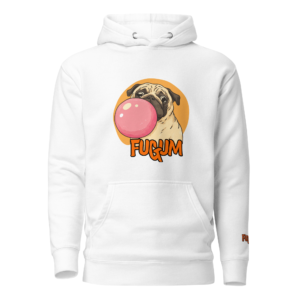 FUGUM Pug Illustrated Unisex Hoodie