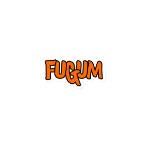Orange FUGUM Logo Magnet
