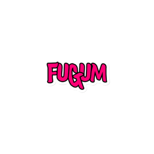 Pink FUGUM Logo Magnet