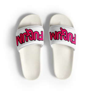 Pink FUGUM Logo Women's slides