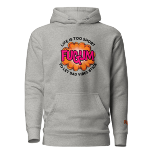 FUGUM Slogan Pullover Hoodie