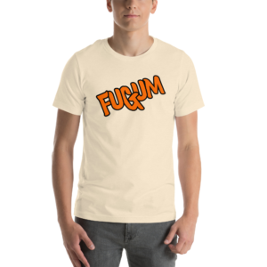 Orange FUGUM Logo Unisex t-shirt