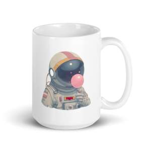 FUGUM Astronaut White glossy mug