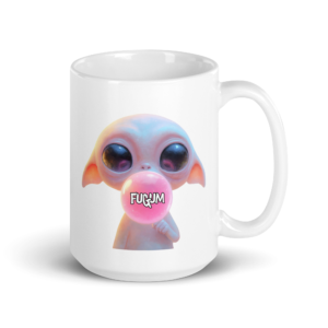 FUGUM Alienated White glossy mug