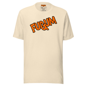 FUGUM Orange Logo T-shirt