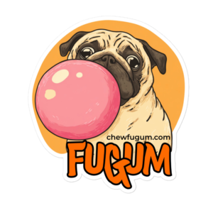 FUGUM Pug Illustrated Stickers