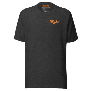 FUGUM Orange Small Logo T-shirt